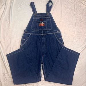Five Brother Mens Workwear Denim Bib Overall NWT Size 38X30